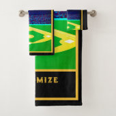 野球パーソナライズされたファン バスタオルセット (インサイチュ)