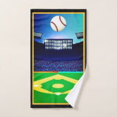 野球パーソナライズされたファン バスタオルセット (ハンドタオル)