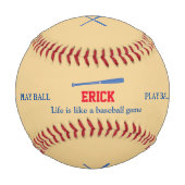 野球パーソナライズされた人 野球ボール (裏面)