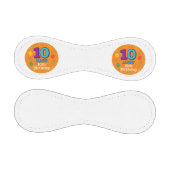 野球パーソナライズされた名前をカスタムする&第10誕生日 野球ボール (パネル)