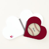 野球パーソナライズされた手帳ギフト ノートブック (内部)