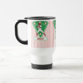 野球パーソナライズされた打者スターレッド トラベルマグ (左)