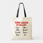 野球パーソナライズされた球団 トートバッグ (裏面)