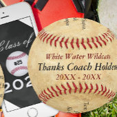 野球パーソナライズされた監督ありがとうギフト 野球ボール