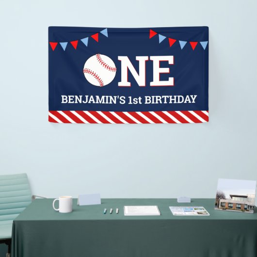 野球パーソナライズされた第1期パーティー 横断幕 (トレードショー)