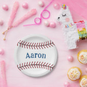 野球パーソナライズされた紙プレート ペーパープレート (パーティー)