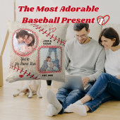 野球パーソナライズされた装飾用クッション-カスタム写真 クッション
