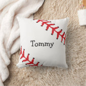 野球パーソナライズされた装飾用クッション クッション (ブランケット)