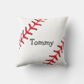 野球パーソナライズされた装飾用クッション クッション (裏面)
