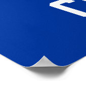 野球パーソナライズされた試合番号8 ポスター (角)