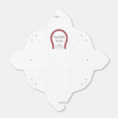 野球パーソナライズされた誕生日ありがとう フェイバーボックス (折り畳みなし)