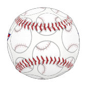 野球パーソナライズされた選手にストライプ主演する 野球ボール (正面)