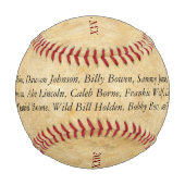 野球パーソナライズされた選手の表彰 野球ボール (裏面)