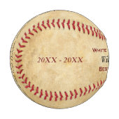 野球パーソナライズされた選手の表彰 野球ボール (正面左)