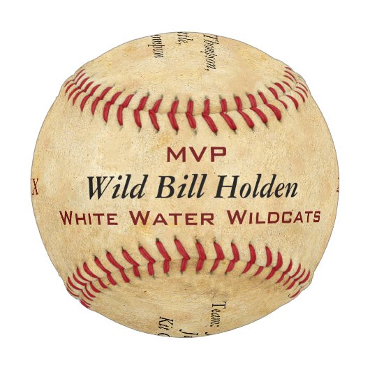 野球パーソナライズされた選手の表彰 野球ボール (正面)