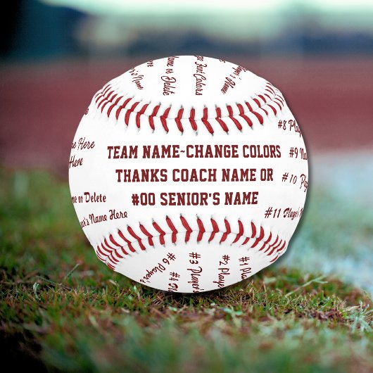 野球パーソナライズされた選手への贈り物 野球ボール