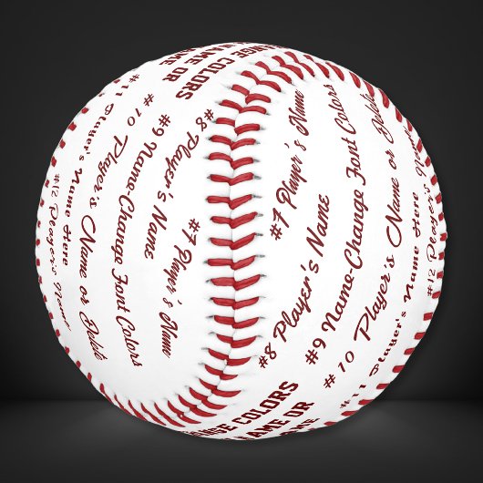 野球パーソナライズされた選手への贈り物 野球ボール