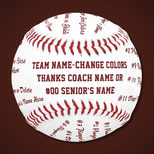 野球パーソナライズされた選手への贈り物 野球ボール