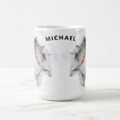 野球パーソナライズされた選手 コーヒーマグカップ (中央)