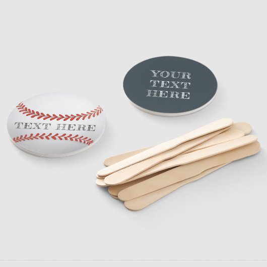 野球パーソナライズされた選手 ハンドファン (組立なし)