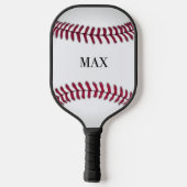 野球パーソナライズされた選手 ピックルボールラケット (裏面)