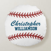 野球パーソナライズされた選手 ラウンドクッション (正面)