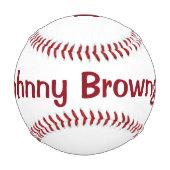 野球パーソナライズされた選手 野球ボール (正面)
