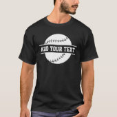 野球パーソナライズされた選手 Tシャツ (正面)