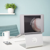 野球パーソナライズされた シール (デスク上のノートパソコン)