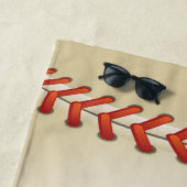 野球パーソナライズされた/ソフトボールビーチタオル ビーチタオル (インサイチュ)