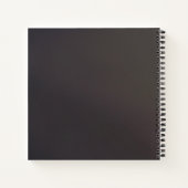 野球パーソナライズされた ノートブック (裏面)