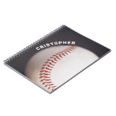 野球パーソナライズされた ノートブック (左側)