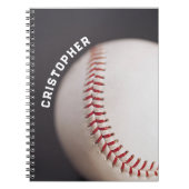 野球パーソナライズされた ノートブック (正面)