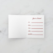 野球パーティの招待状カード 招待状 (内部)