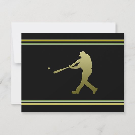 野球パーティの招待状 招待状 (正面)