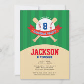 野球パーティの招待状 招待状 (正面)