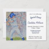 野球パーティの招待状 招待状 (正面)