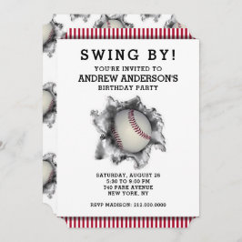 野球パーティの招待状 招待状