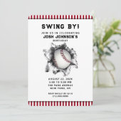 野球パーティーの招待状 招待状 (スタンド正面)