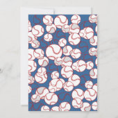 野球パーティーへの招待 招待状 (裏面)