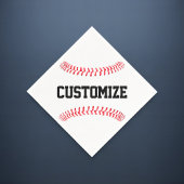 野球パーティーまたはチームバンケットカスタム文字スポーツ スタンダードカクテルナプキン