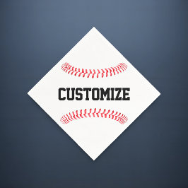 野球パーティーまたはチームバンケットカスタム文字スポーツ スタンダードカクテルナプキン