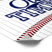 野球パーティーオールドタイマサインプリント ポスター (角)