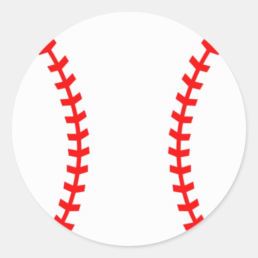 野球パーティーシール、誕生日シール ラウンドシール (正面)