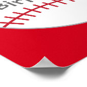 野球パーティーデコール – 誕生日ウェルカムサイン ポスター (角)