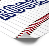 野球パーティールーキーサインプリント ポスター (角)