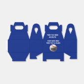 野球パーティー好意バッグボックスあなたのテキスト、色 フェイバーボックス (折り畳みなし)