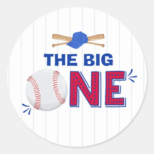 野球パーティー好意ラベル野球ステッカー封印 ラウンドシール (正面)