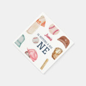 野球ビッグワンボーイ1歳誕生日 スタンダードカクテルナプキン (角)