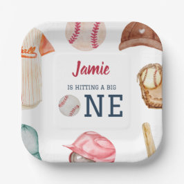 野球ビッグワンボーイ1歳誕生日 ペーパープレート